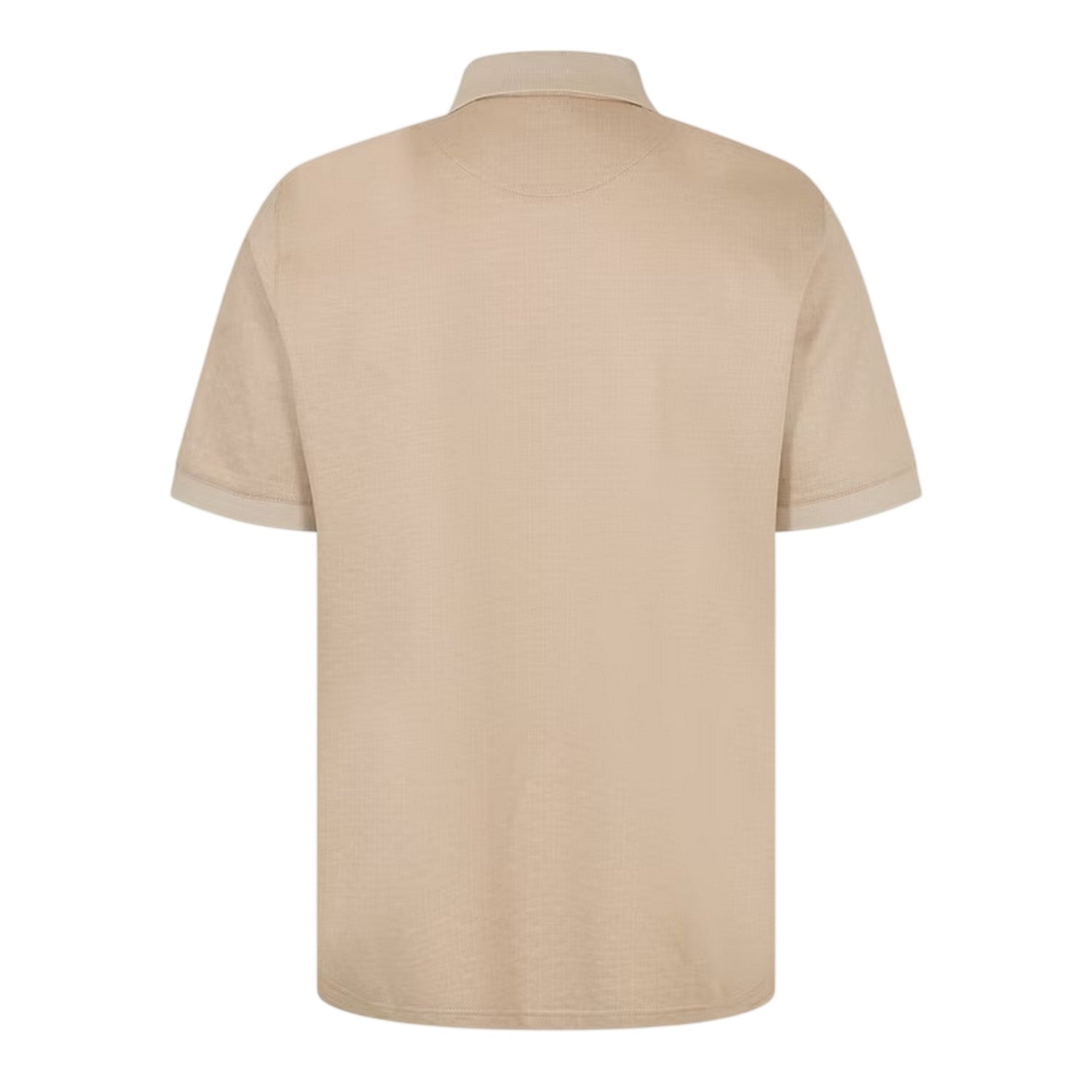 Ecru - Back - Ted Baker Mens Auguso Textured Jacquard Polo Shirt
