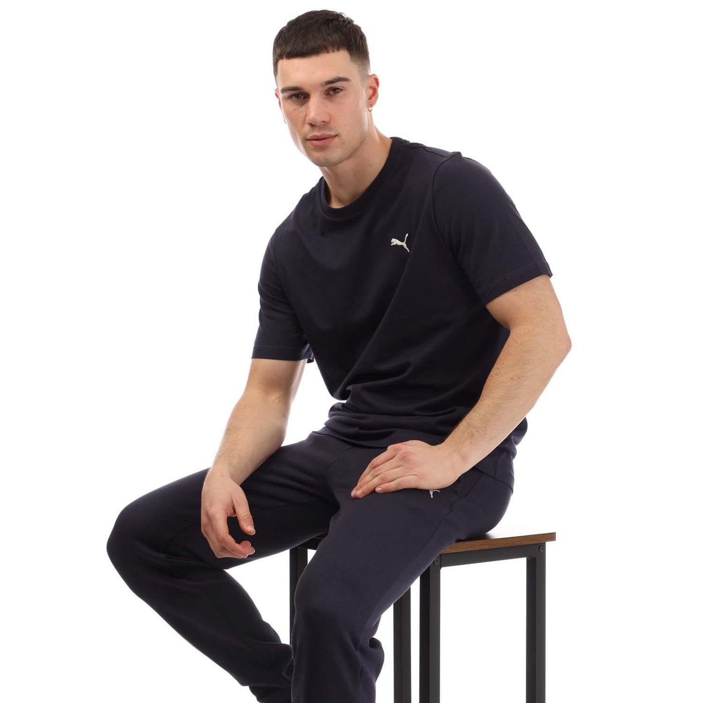 Navy - Lifestyle - Puma Mens Small Logo T-Shirt