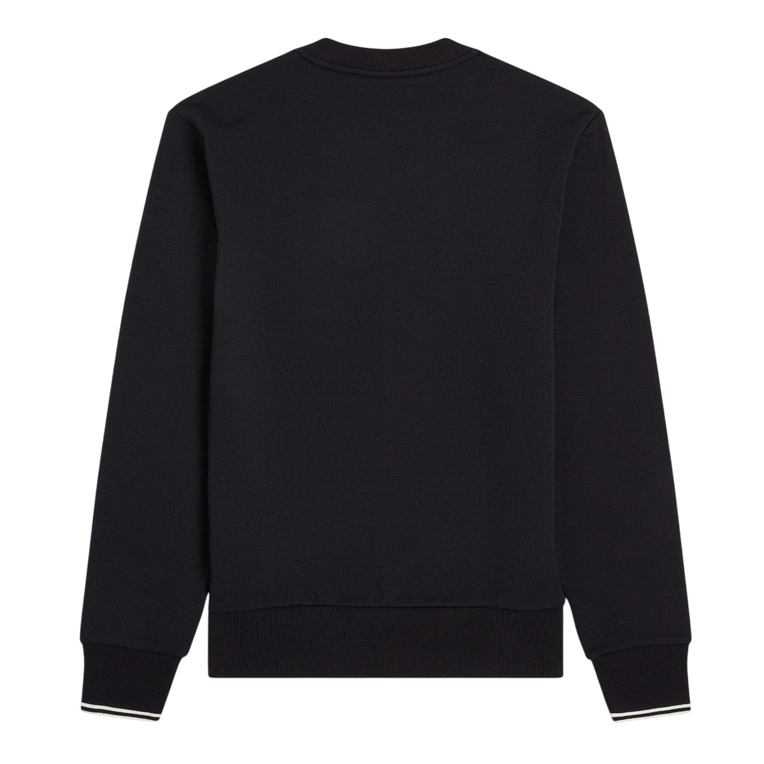 Black - Back - Fred Perry Mens Embroidered Logo Sweatshirt
