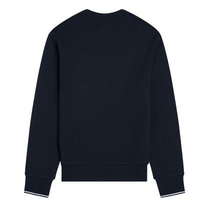 Navy - Back - Fred Perry Mens Embroidered Logo Sweatshirt