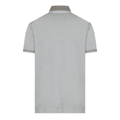 White - Back - Crosshatch Mens Preece Polo Shirt