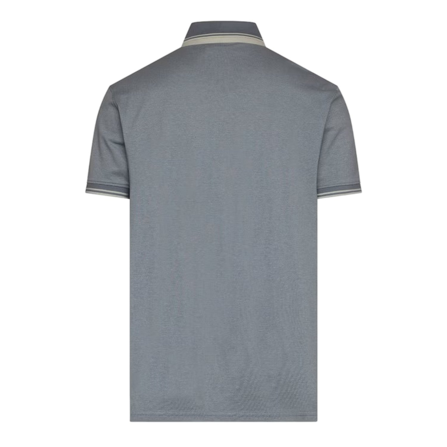 Light Blue - Back - Crosshatch Mens Preece Polo Shirt