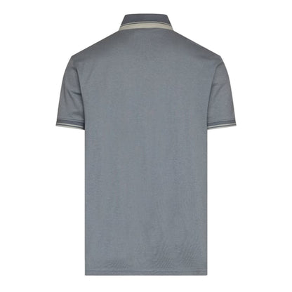 Light Blue - Back - Crosshatch Mens Preece Polo Shirt