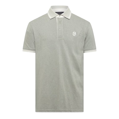 Light Olive - Front - Crosshatch Mens Preece Polo Shirt