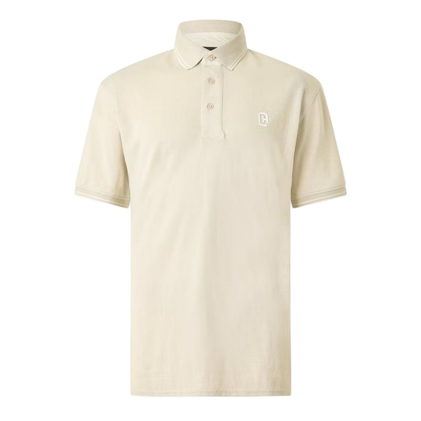 Light Stone - Front - Crosshatch Mens Preece Polo Shirt