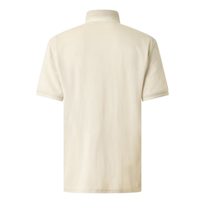 Light Stone - Back - Crosshatch Mens Preece Polo Shirt