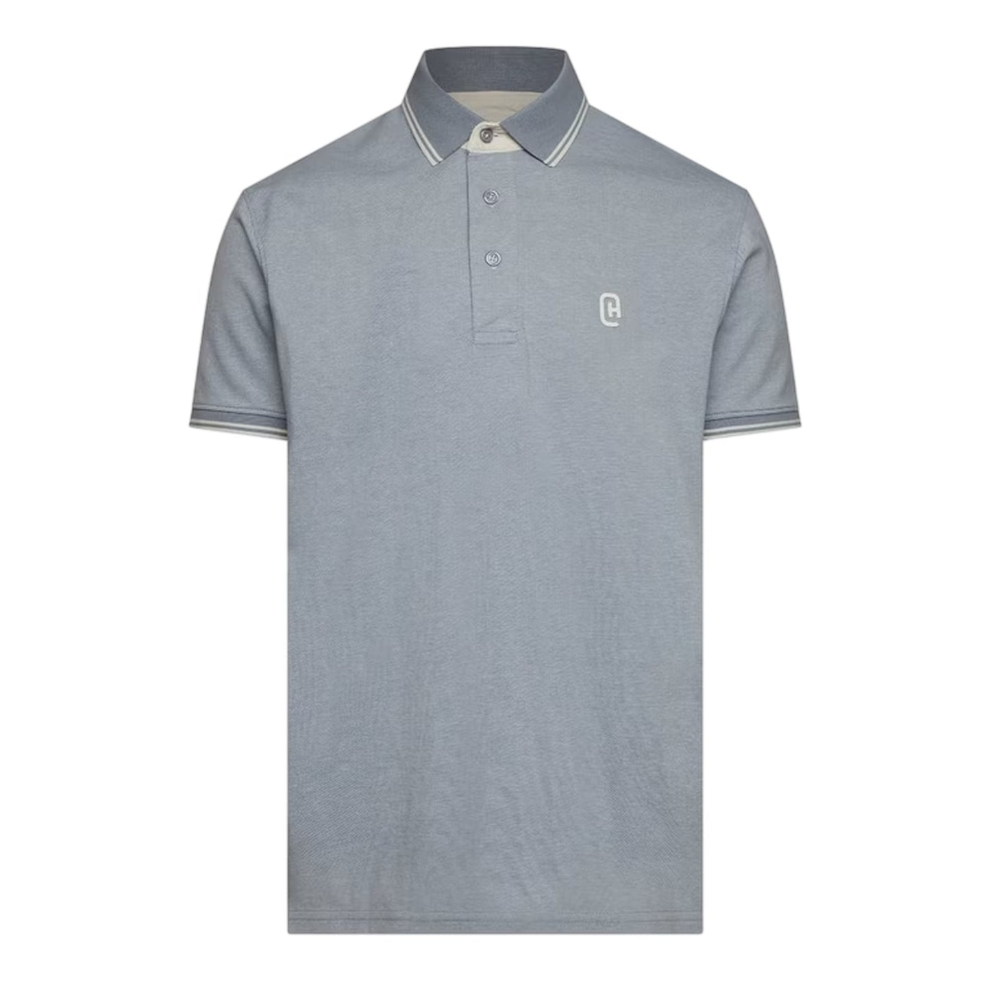 Light Blue - Front - Crosshatch Mens Preece Polo Shirt