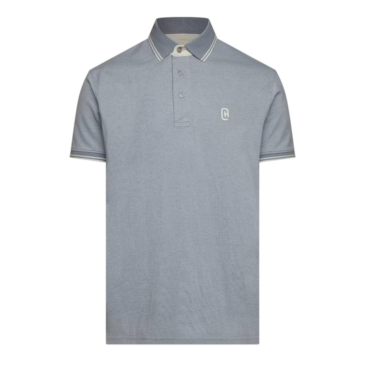 Light Blue - Front - Crosshatch Mens Preece Polo Shirt