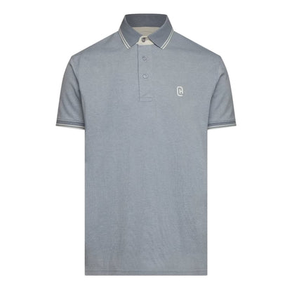 Light Blue - Front - Crosshatch Mens Preece Polo Shirt