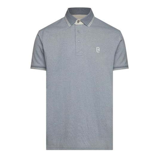 Light Blue - Front - Crosshatch Mens Preece Polo Shirt