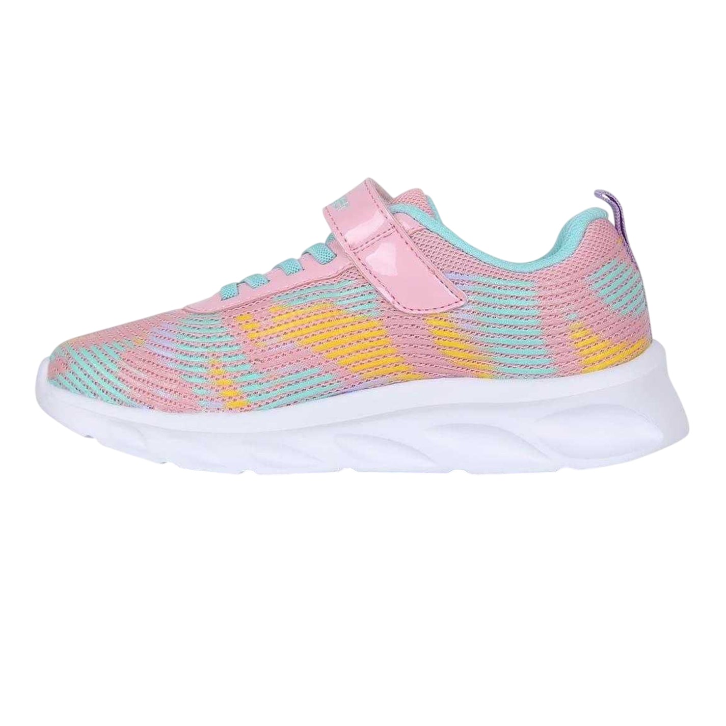 Pink-Multicoloured - Side - Slazenger Childrens-Kids Alie 2.0 Light Up Trainers