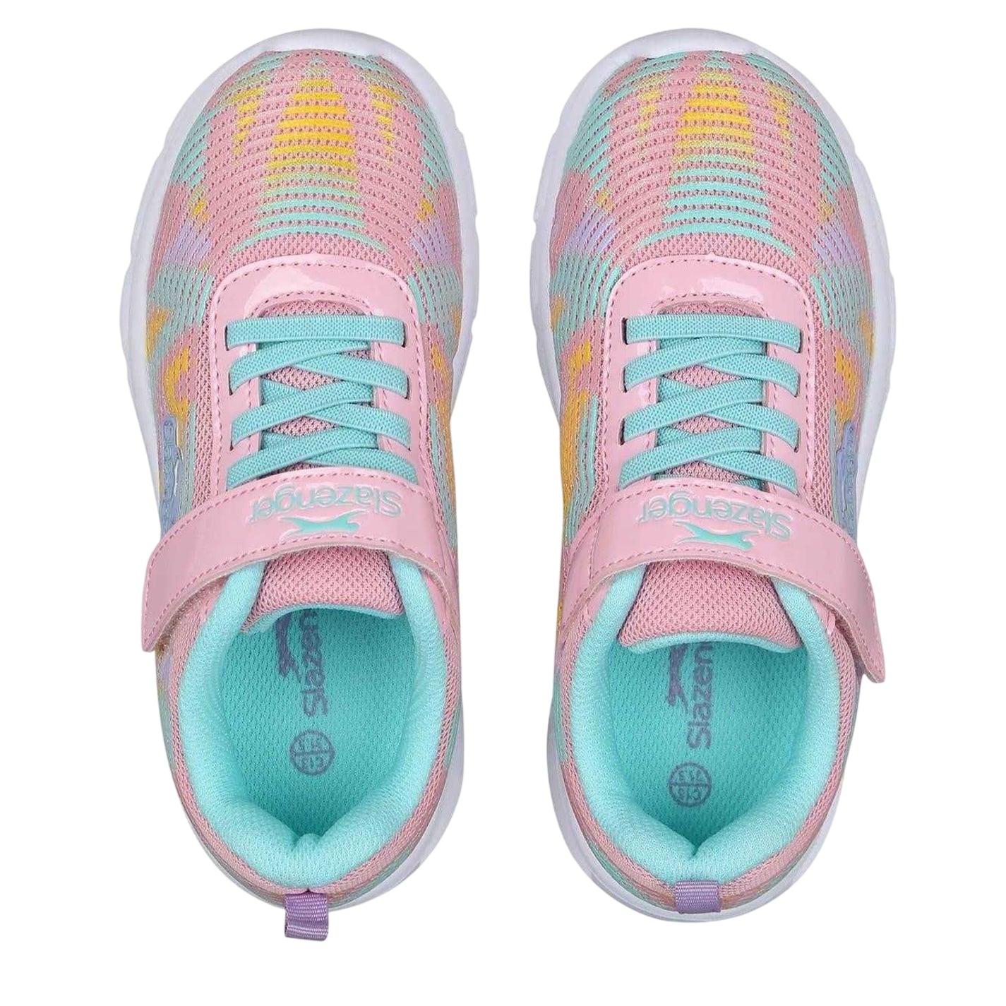 Pink-Multicoloured - Lifestyle - Slazenger Childrens-Kids Alie 2.0 Light Up Trainers