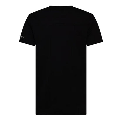 Black - Back - Crosshatch Mens Portville T-Shirt