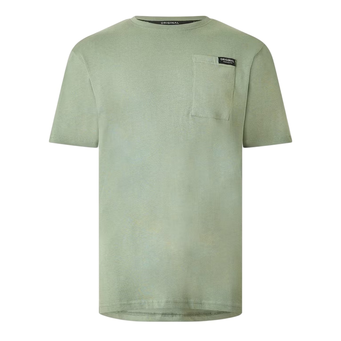 Olive - Front - Crosshatch Mens Portville T-Shirt