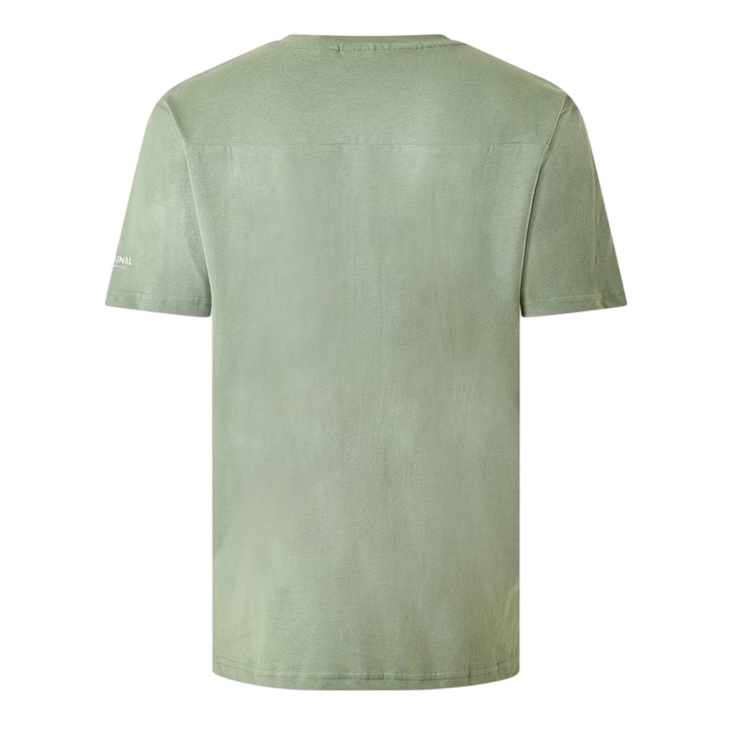 Olive - Back - Crosshatch Mens Portville T-Shirt