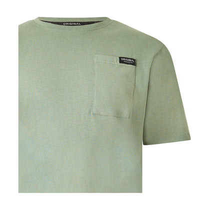 Olive - Side - Crosshatch Mens Portville T-Shirt