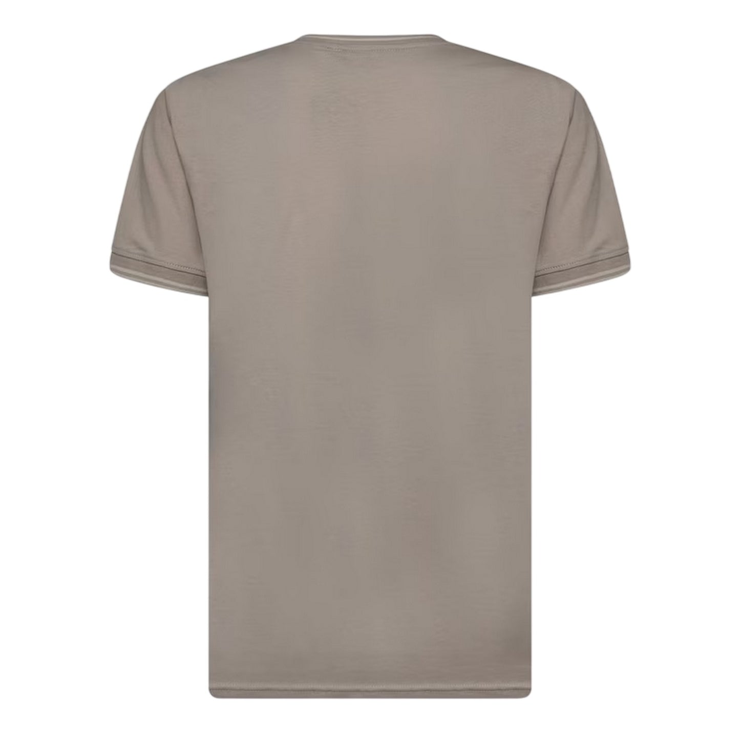 Light Stone - Back - Crosshatch Mens Preece Contrast Striped T-Shirt