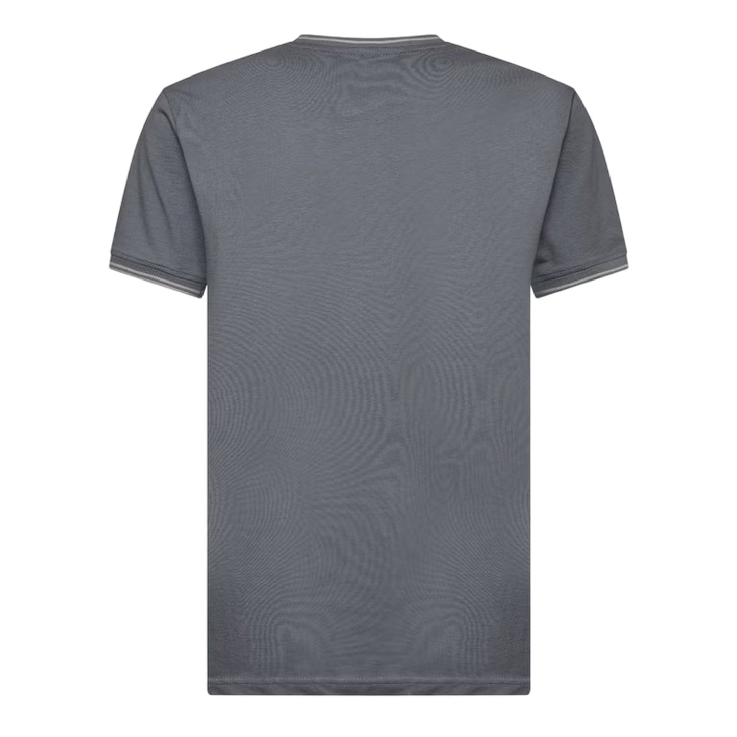 Steel Blue - Back - Crosshatch Mens Preece Contrast Striped T-Shirt