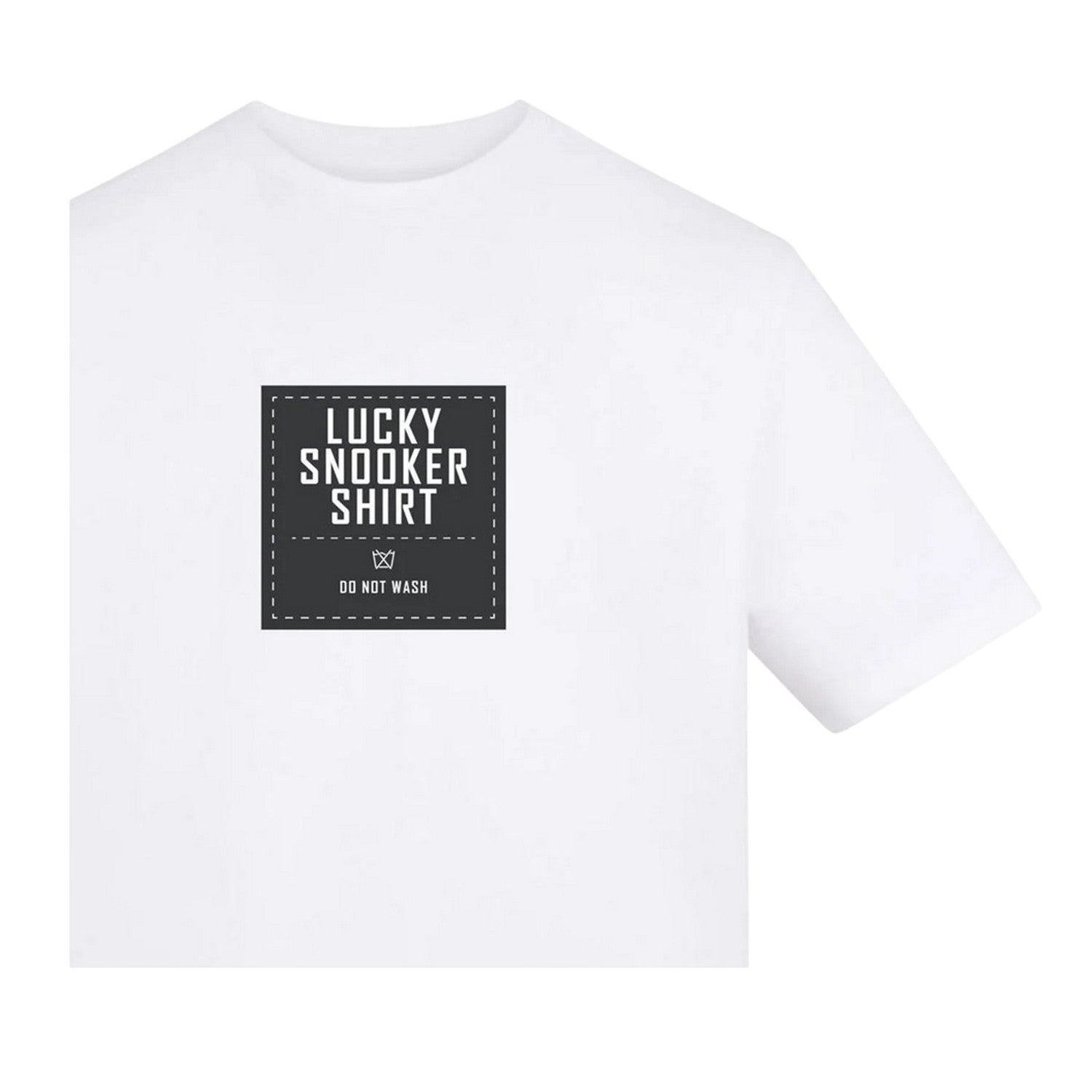 White - Side - AWD Unisex Adult Lucky Snooker Shirt T-Shirt