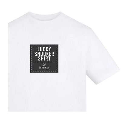 White - Side - AWD Unisex Adult Lucky Snooker Shirt T-Shirt