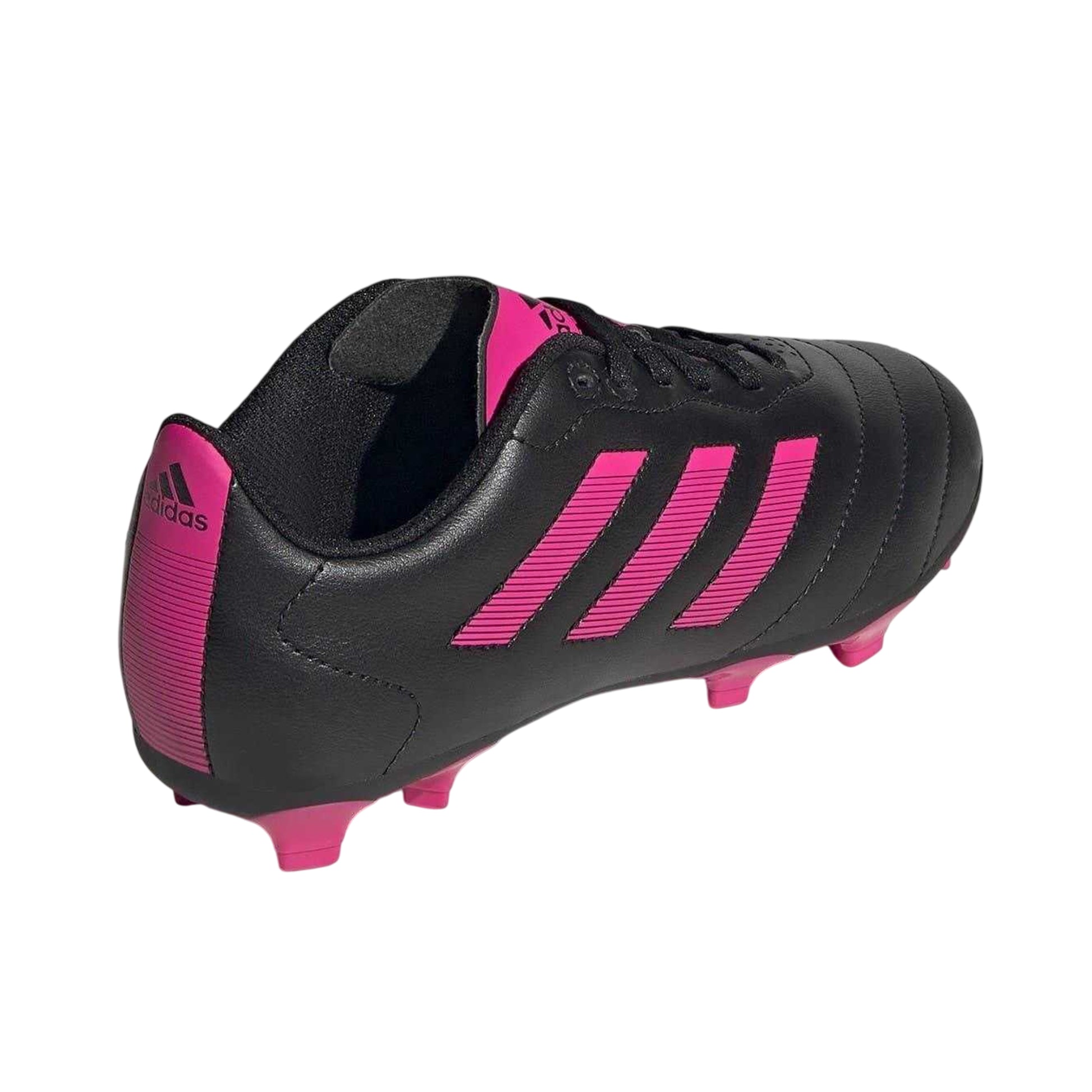Core Black - Back - Adidas Childrens-Kids 3 Stripes Firm Ground Football Boots