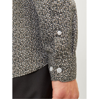 Peat - Lifestyle - Jack And Jones Mens Leaf Print Slim Long-Sleeved Shirt