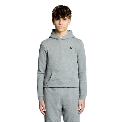 Grey - Side - Lyle & Scott Boys Fleece Tracksuit Set