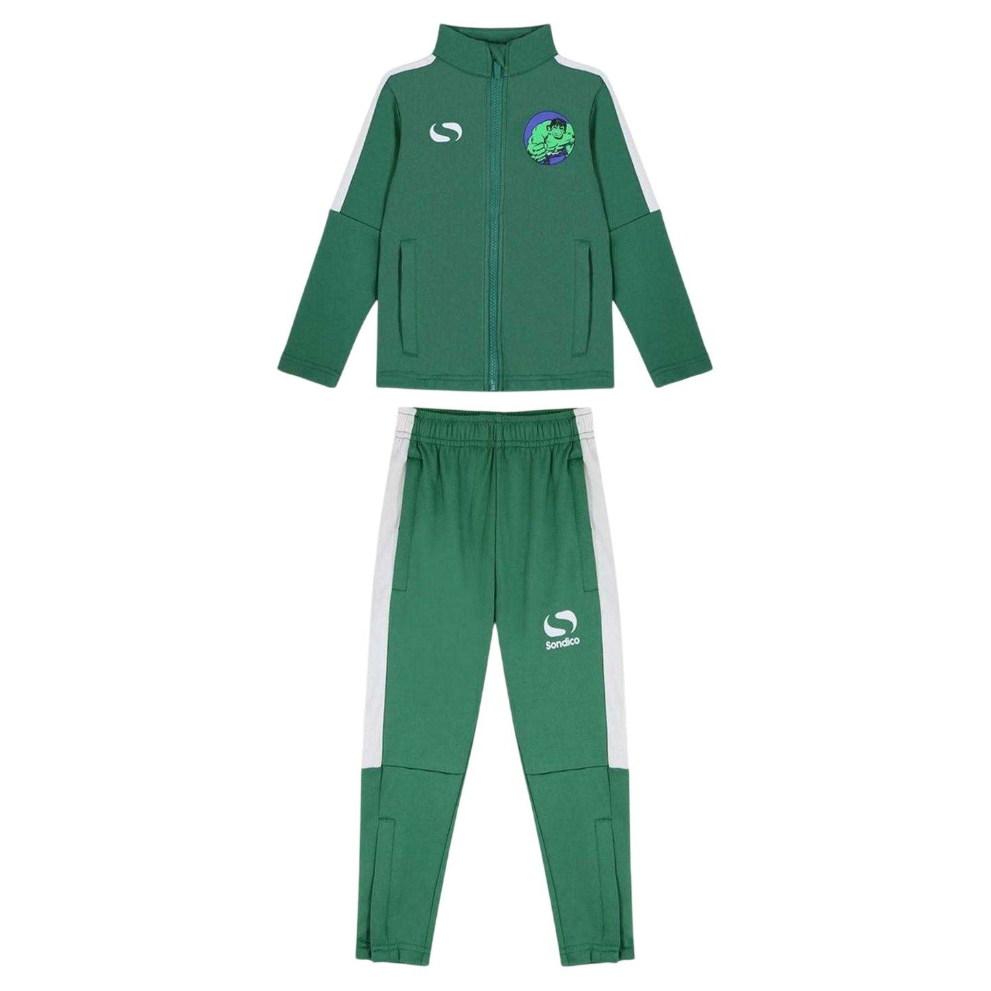 Green - Front - Sondico Childrens-Kids Hulk Tracksuit