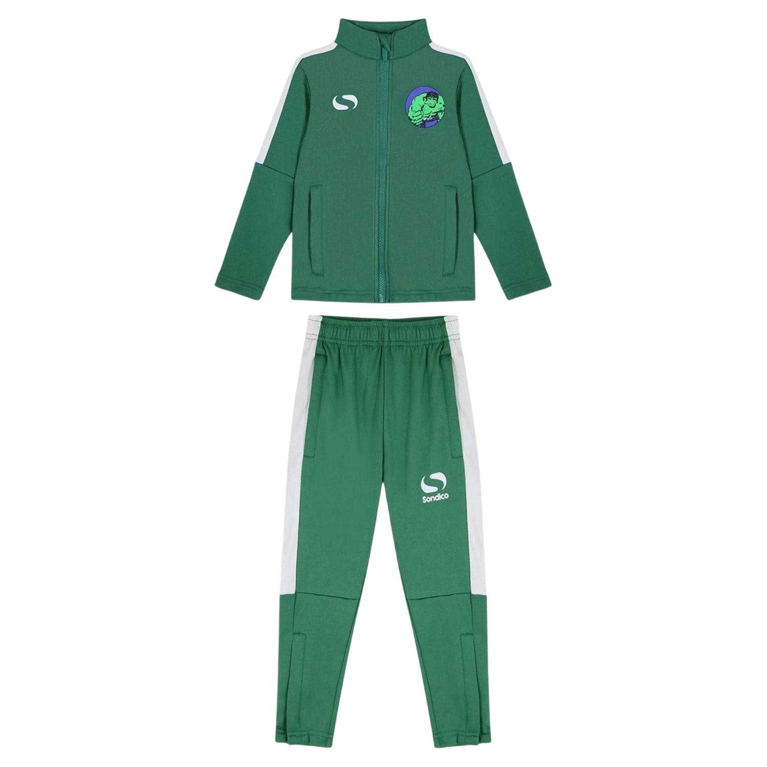 Green - Front - Sondico Childrens-Kids Hulk Tracksuit