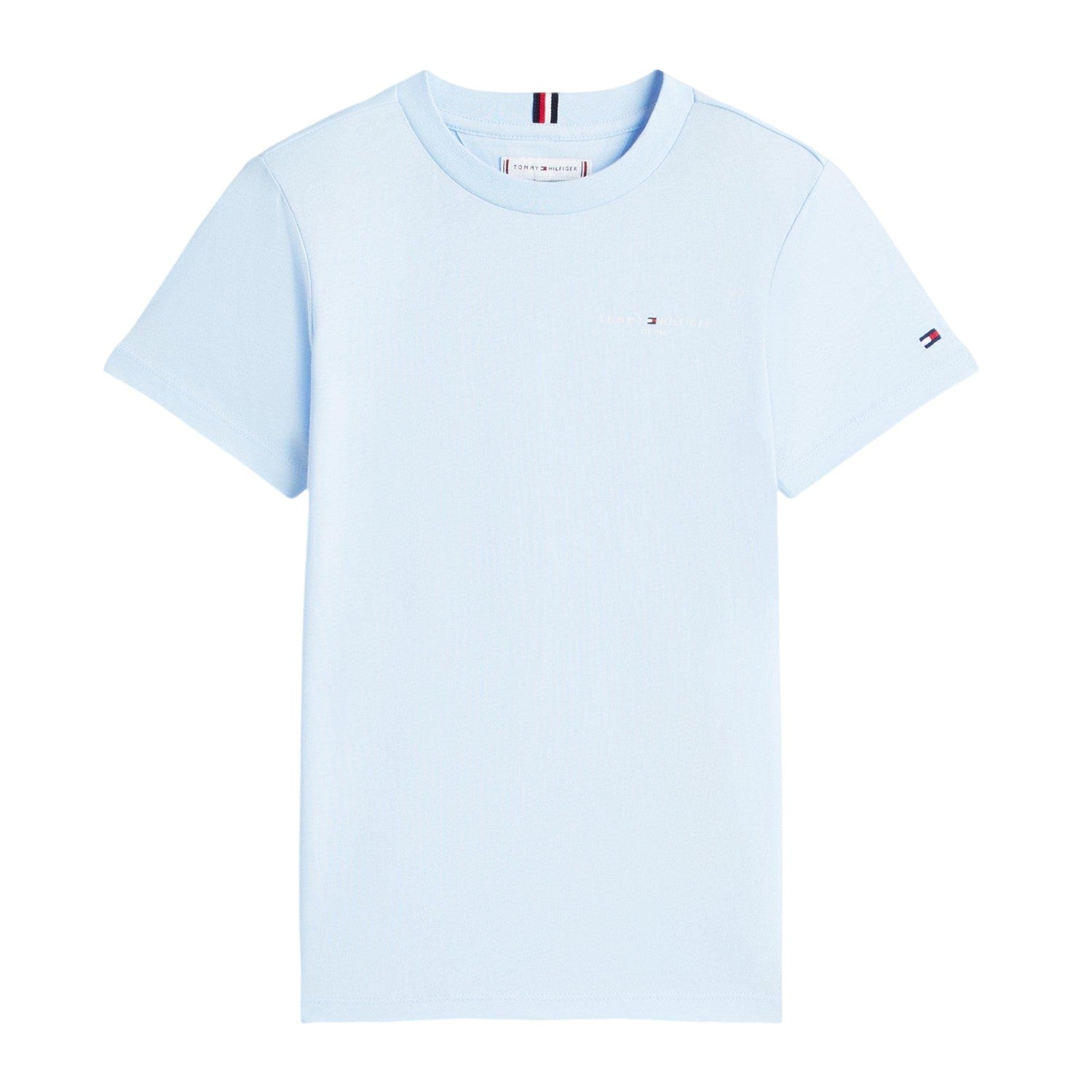 Sweet Blue - Front - Tommy Hilfiger Childrens-Kids Embroidered Logo T-Shirt