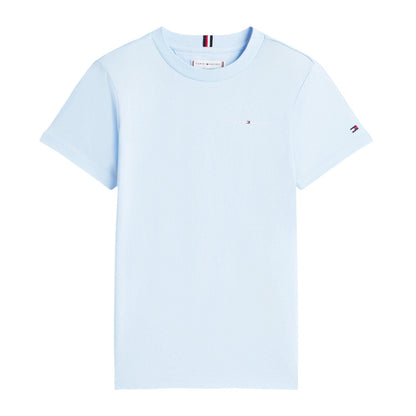 Sweet Blue - Front - Tommy Hilfiger Childrens-Kids Embroidered Logo T-Shirt