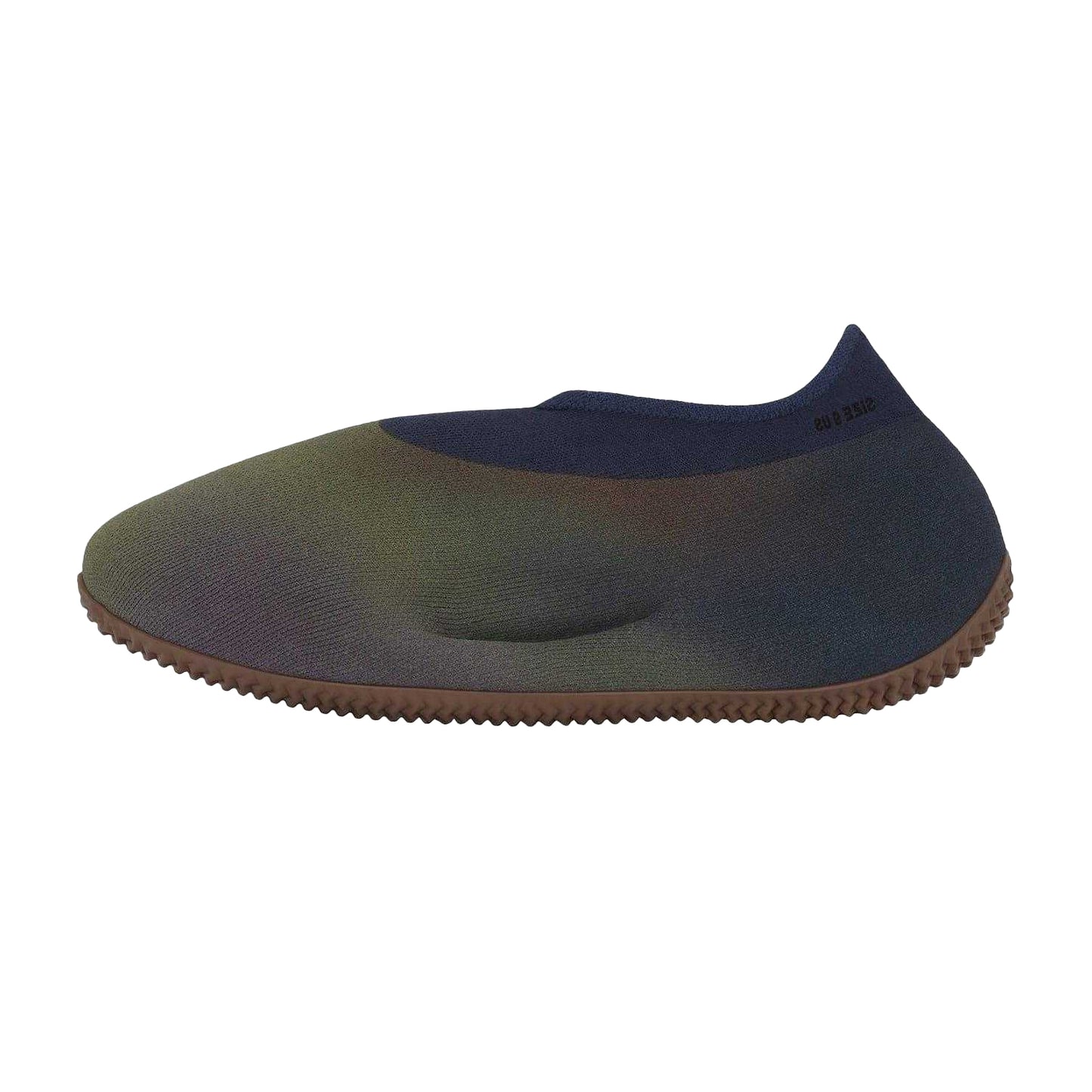 Indigo Blue Faded - Back - Yeezy Childrens-Kids Knitted Running Shoes