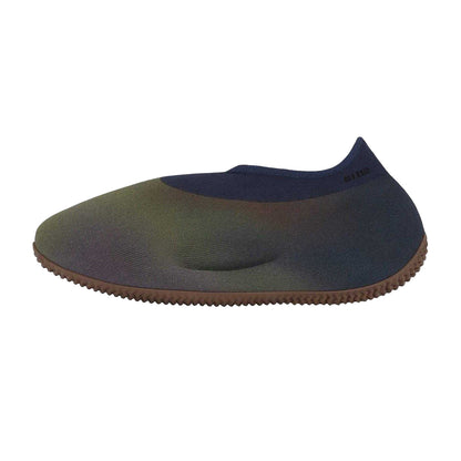 Indigo Blue Faded - Back - Yeezy Childrens-Kids Knitted Running Shoes