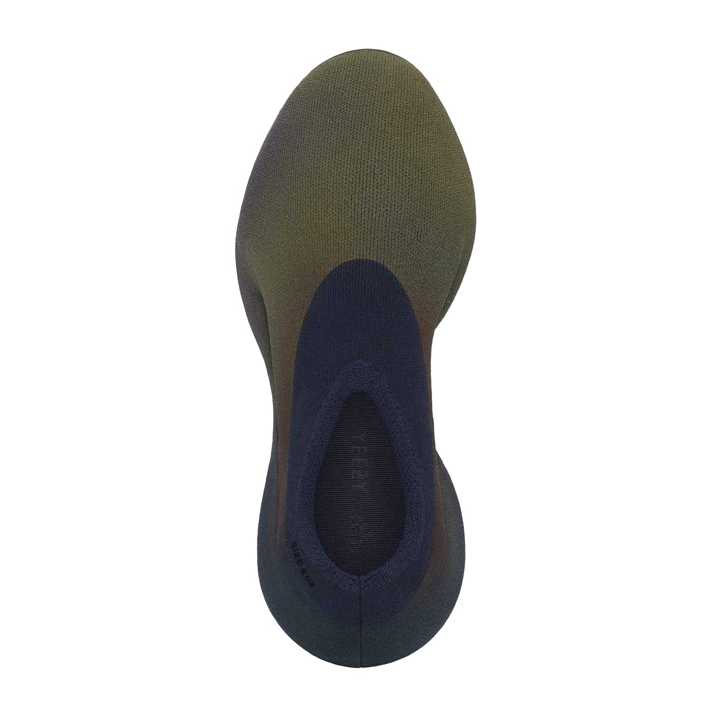 Indigo Blue Faded - Side - Yeezy Childrens-Kids Knitted Running Shoes