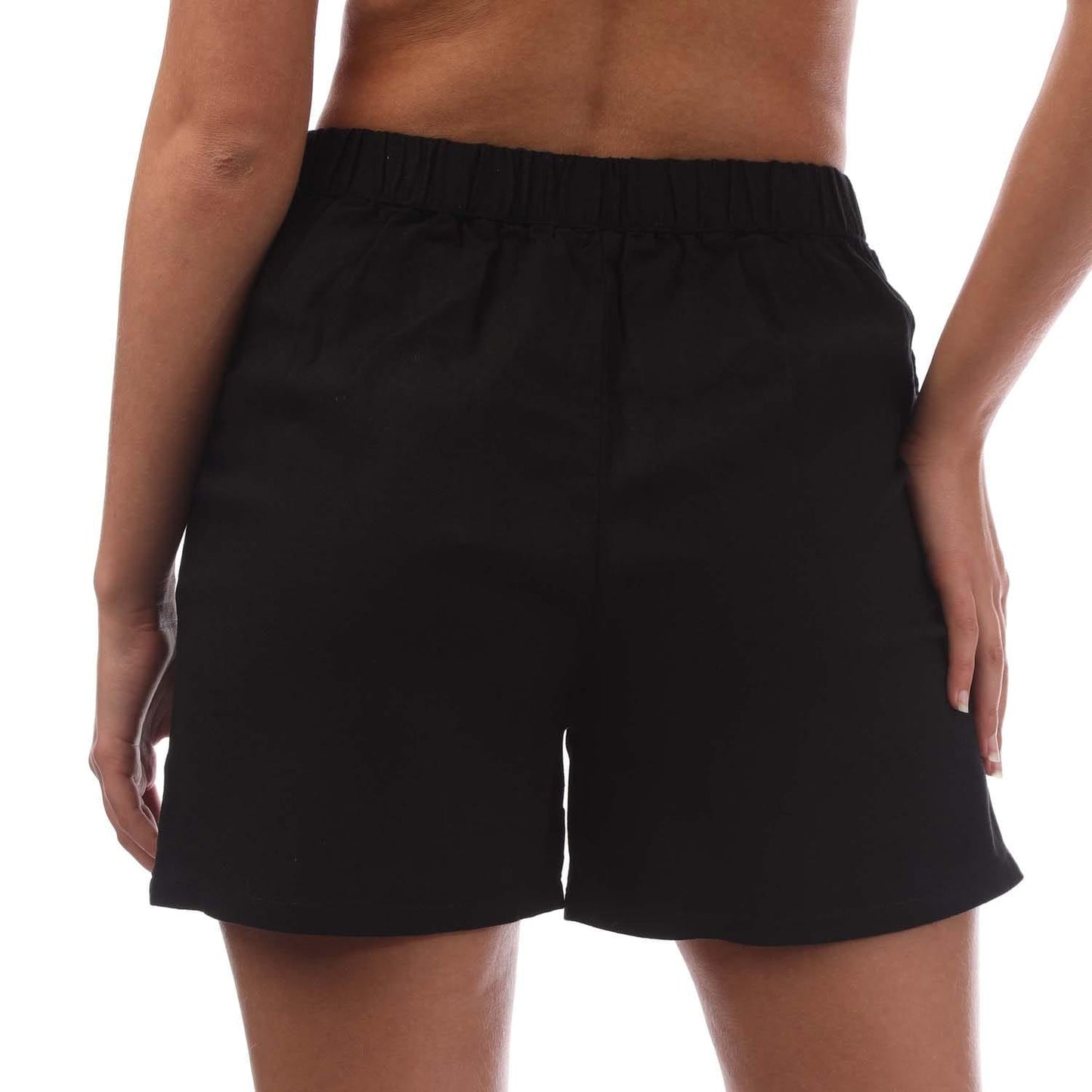 Black - Back - Vero Moda Womens-Ladies Jesmilo Linen Blend Shorts