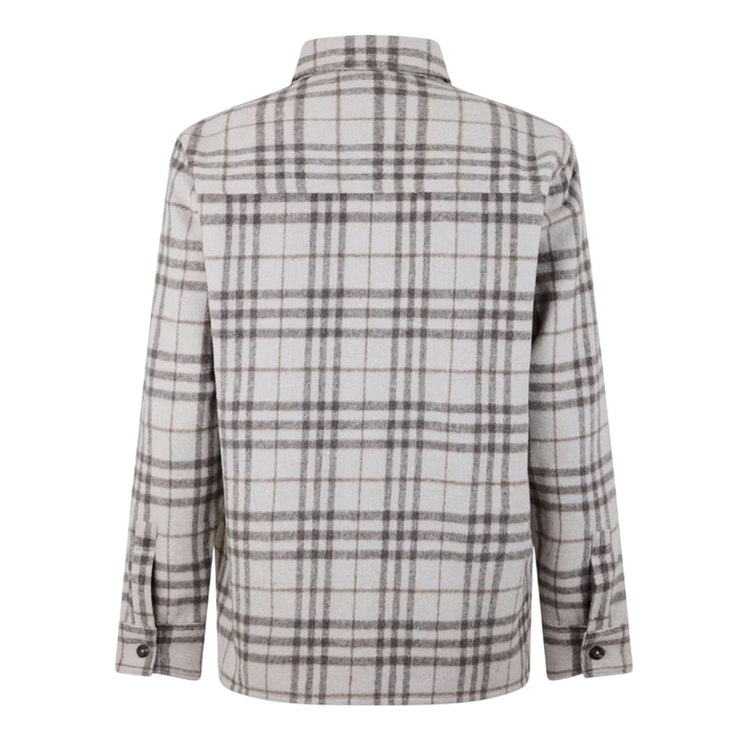 Brown Check - Back - Jack Wills Mens Plaid Long-Sleeved Overshirt