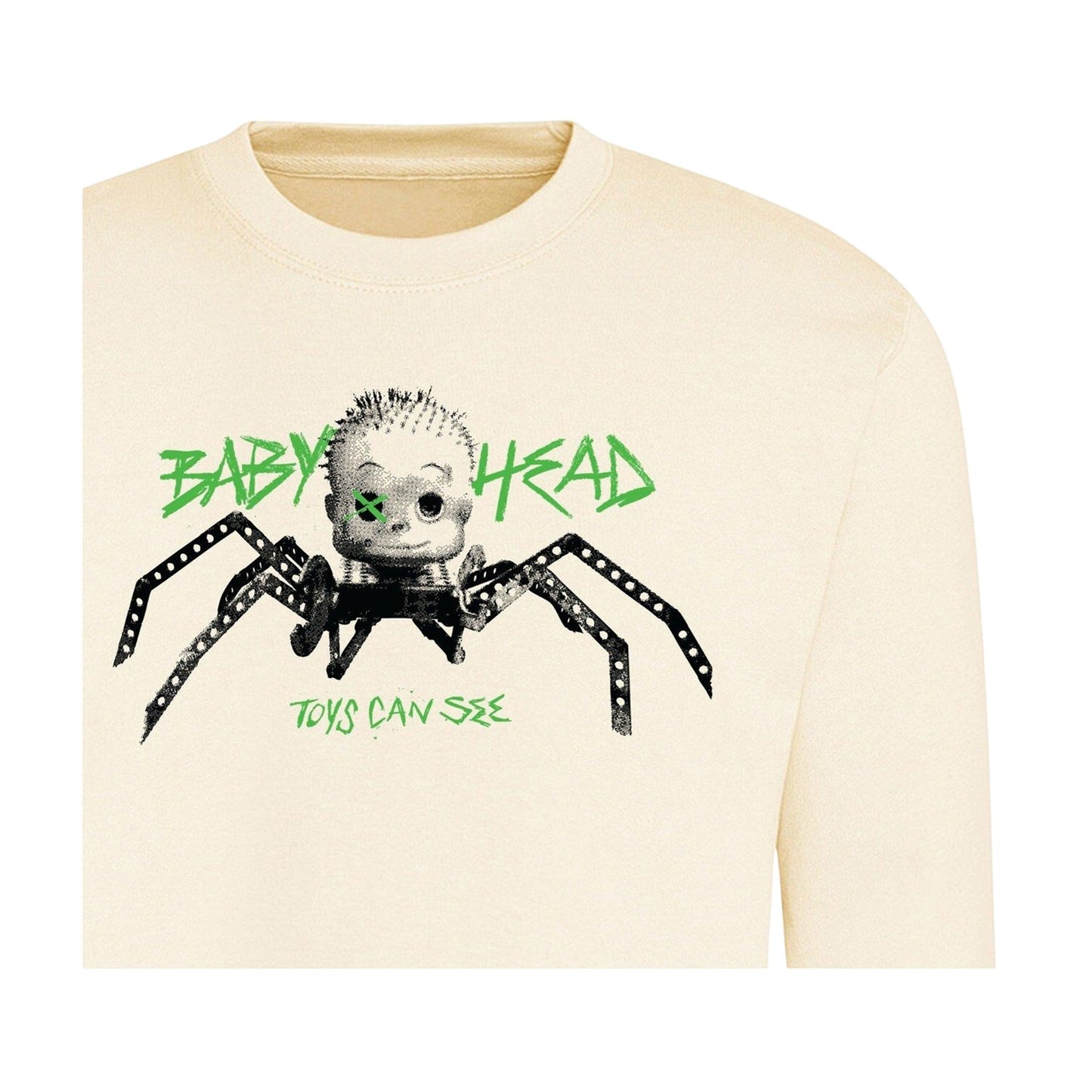 Off White - Side - Toy Story Unisex Adult Baby Head Sweatshirt