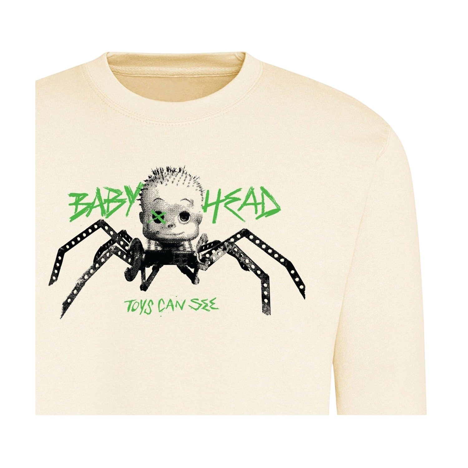 Off White - Side - Toy Story Unisex Adult Baby Head Sweatshirt