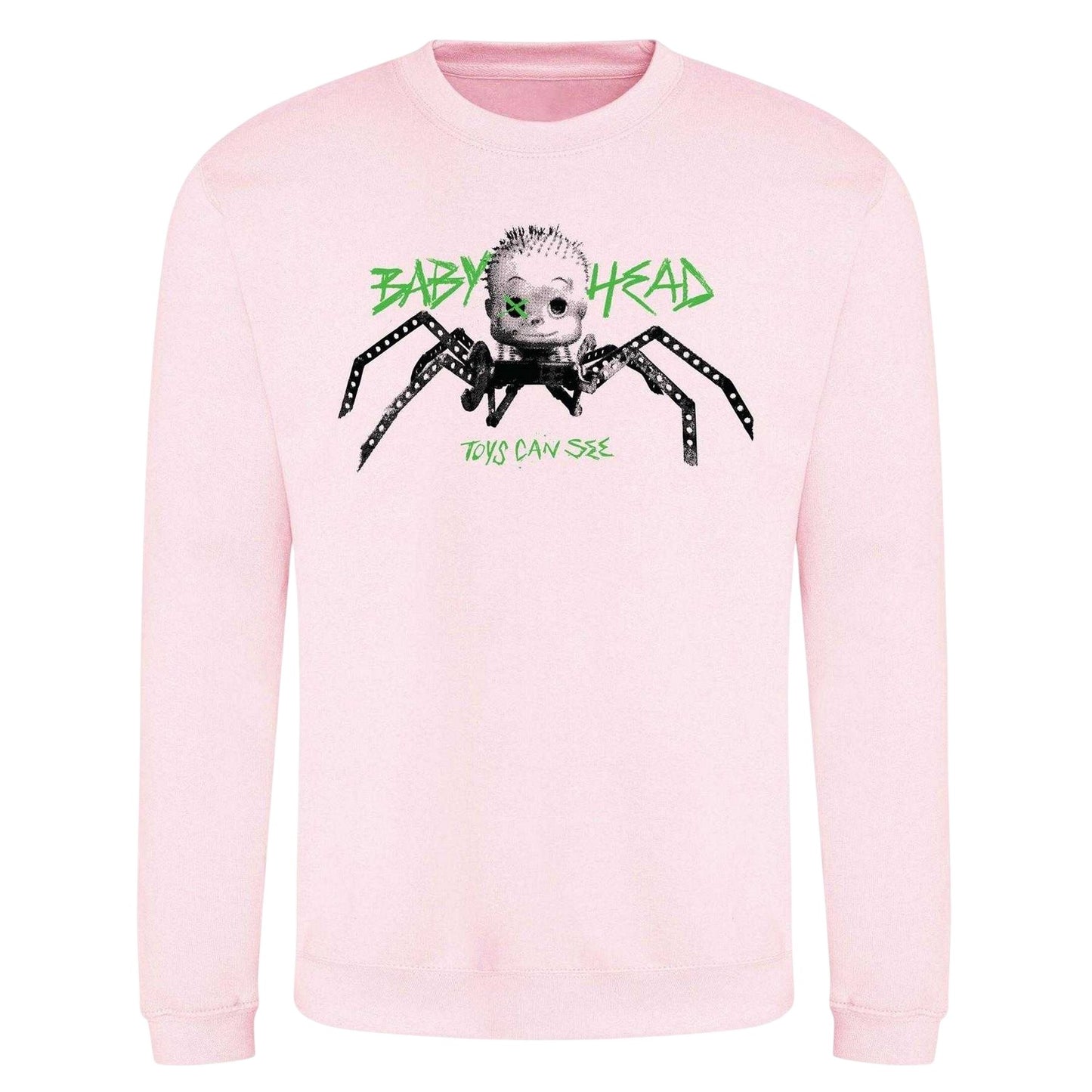 Pink - Front - Toy Story Unisex Adult Baby Head Sweatshirt
