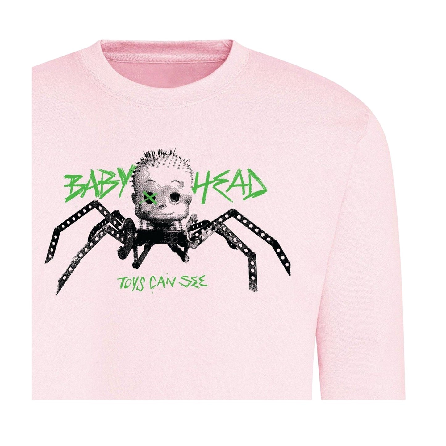 Pink - Side - Toy Story Unisex Adult Baby Head Sweatshirt