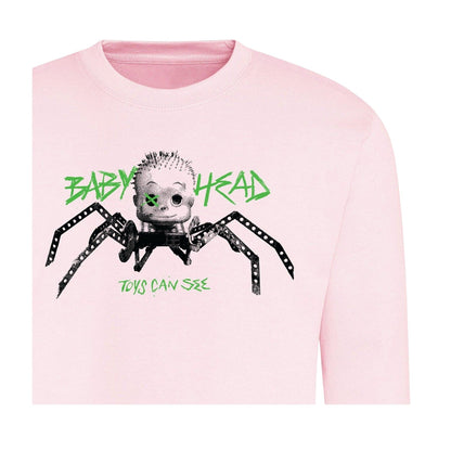 Pink - Side - Toy Story Unisex Adult Baby Head Sweatshirt