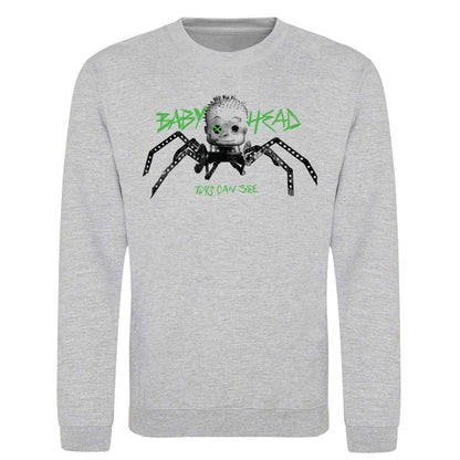 Grey - Front - Toy Story Unisex Adult Baby Head Sweatshirt
