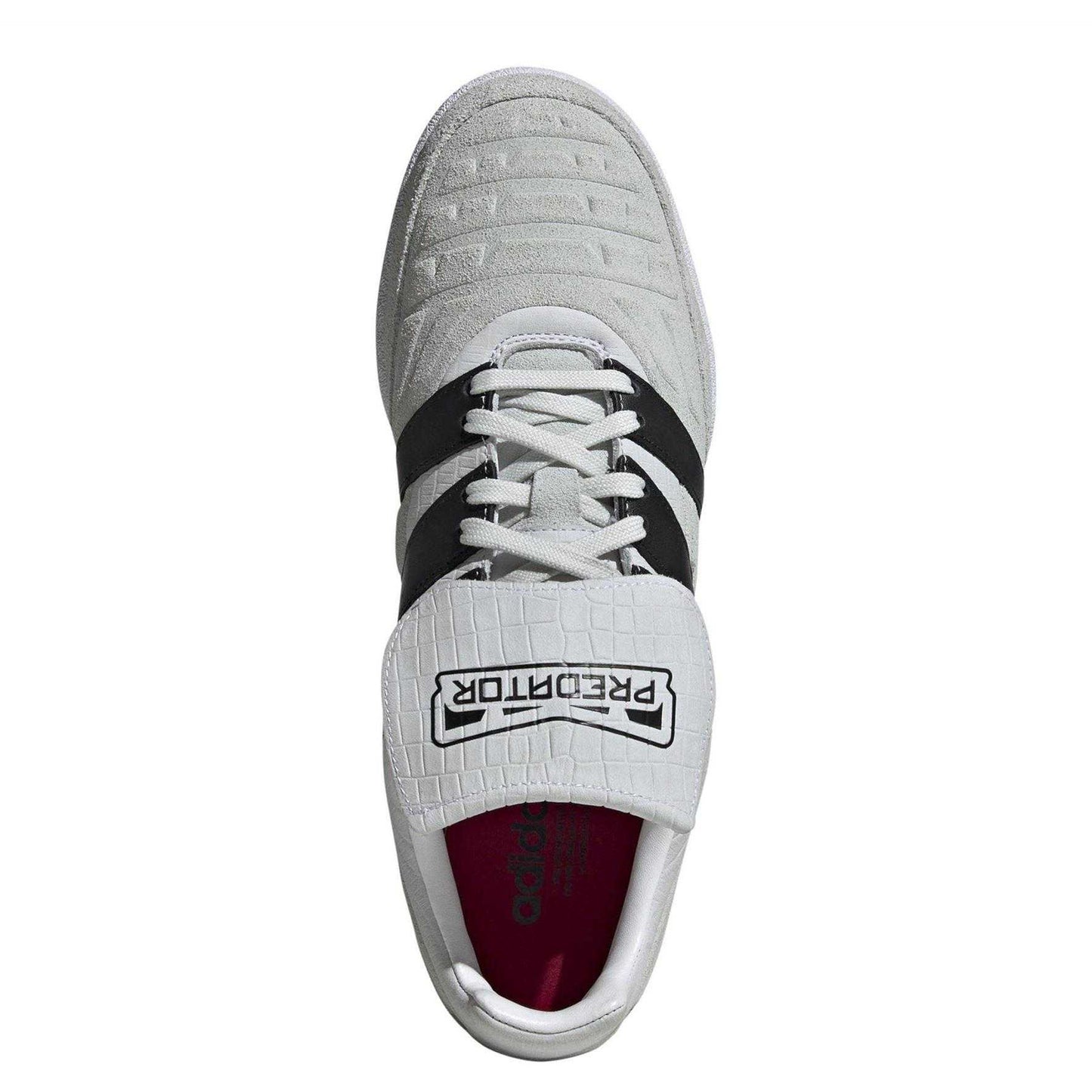 White - Side - Adidas Childrens-Kids Predator 94 Suede Astro Turf Trainers