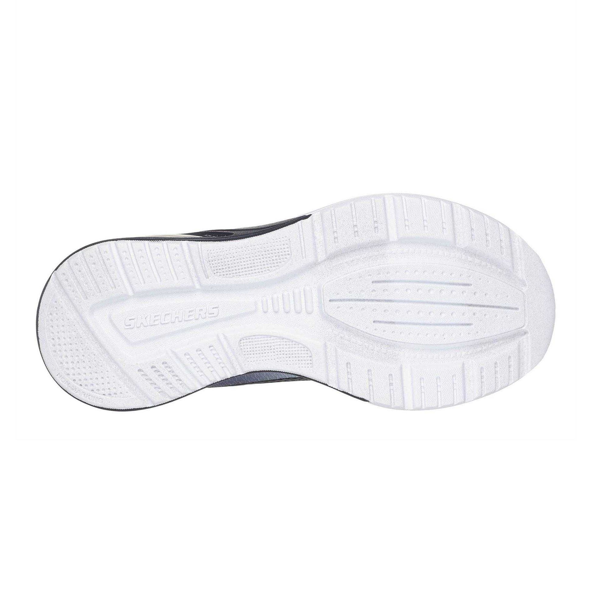 Black-Silver - Lifestyle - Skechers Childrens-Kids Microspec Trainers