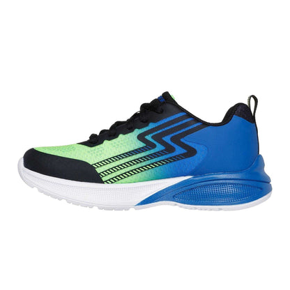 Blue-Green - Back - Skechers Childrens-Kids Microspec Trainers