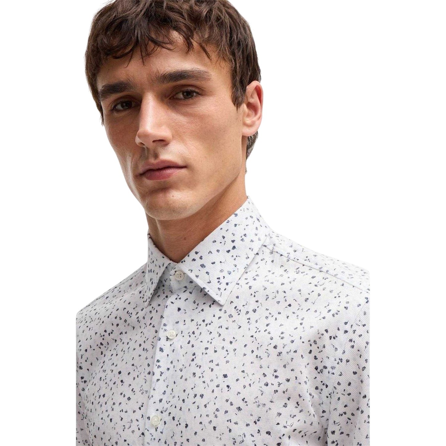 Light Blue - Side - Boss Mens Hank Kent Shirt