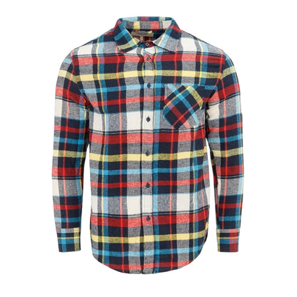 Multicoloured - Front - Firetrap Mens Plaid Shirt