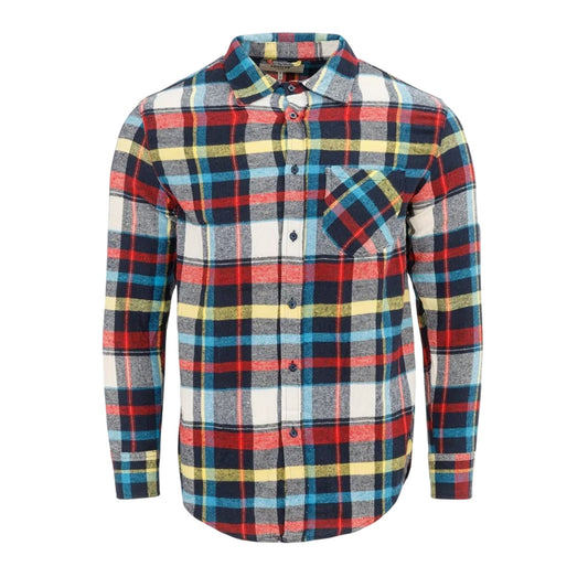 Multicoloured - Front - Firetrap Mens Plaid Shirt