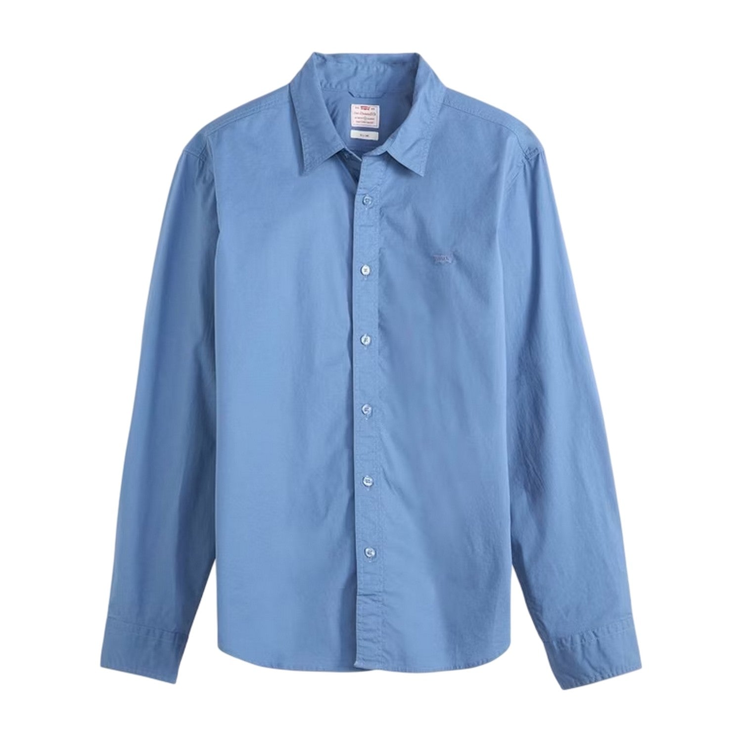Blue - Front - Levis Mens Plain Slim Shirt