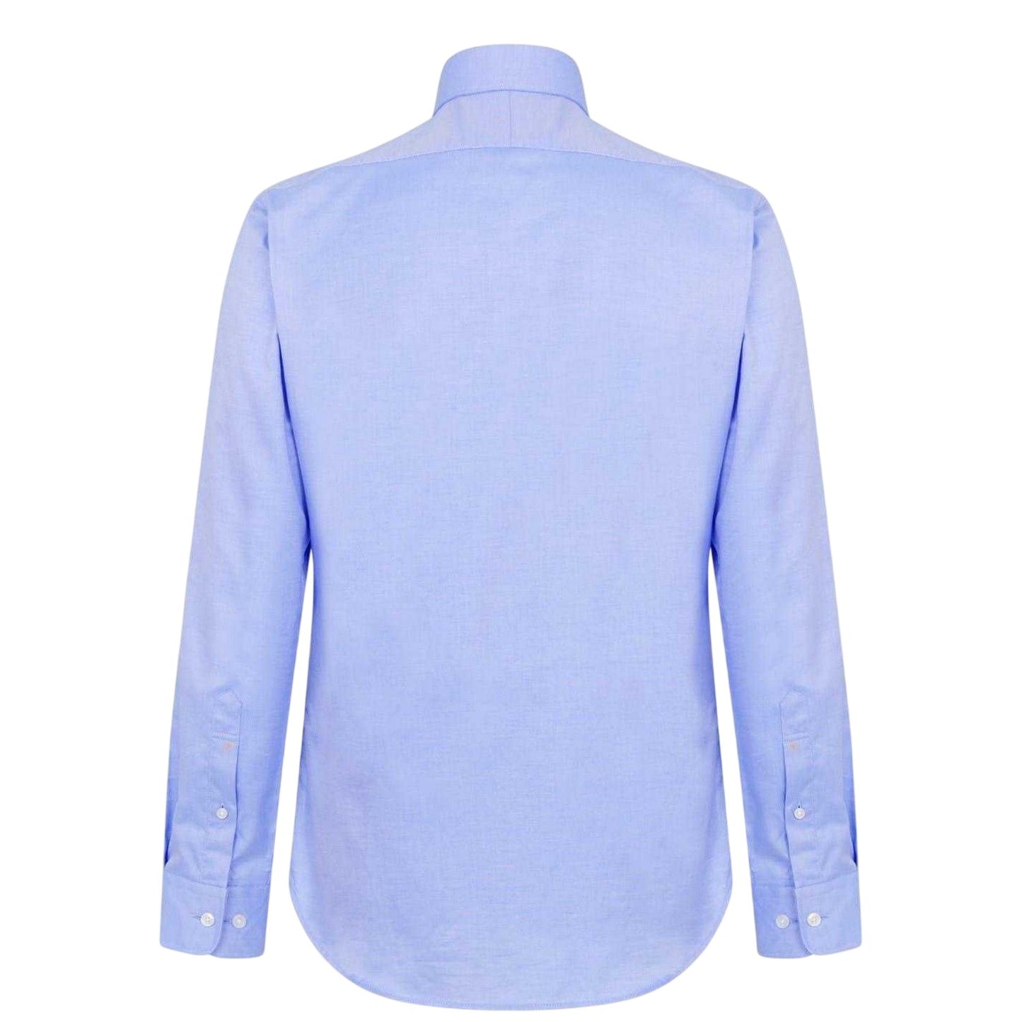 Blue - Back - Haines and Bonner Mens Twill Slim Shirt